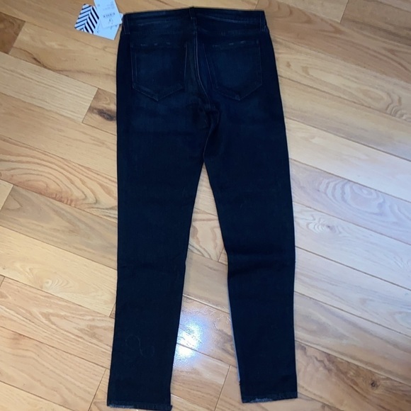 NWT Sandrine Rose Mixed Denim Zipper Jeans, size 27 - Picture 7 of 9